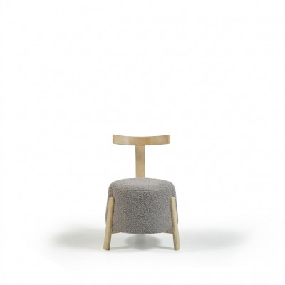 Moderne Fauteuil Stull 1x Iesszëmmer Lounge Sëtz Polsterstull Textil Nei