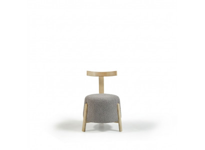 Moderne Fauteuil Stull 1x Iesszëmmer Lounge Sëtz Polsterstull Textil Nei