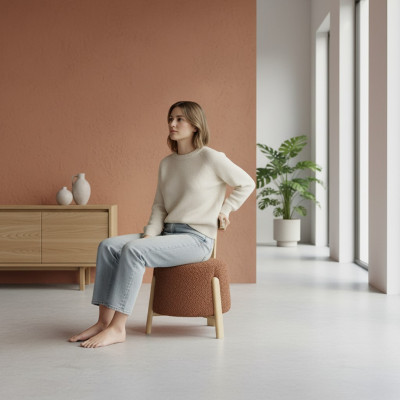 Luxus Stull Iesszëmmer Polster Ronn Sessell Lounge Sëtz 1x Lehnstull Nei