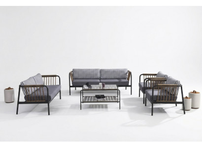 Canapé 3 2 Sëtzer Luxus Dräisëtzer Fautteuil Design Miwwel Set 5 tlg. Gro Neif.