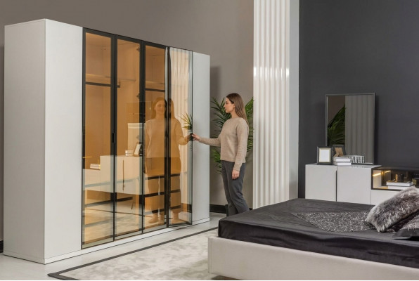 Garderob Möbel Schaf Italienesche Stil Luxus Schlofkummer Schiefen