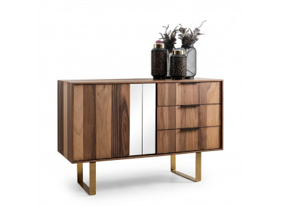 Luxuriéis Kommode mat Spigel fir Schlofzëmmer am modernen Stil
