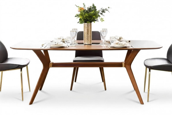 Iessdësch Design Miwwelen Iesszëmmer Dësch Luxus Italienesche Stil Holzdësch Dëscher