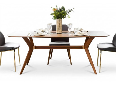 Iessdësch Design Miwwelen Iesszëmmer Dësch Luxus Italienesche Stil Holzdësch Dëscher