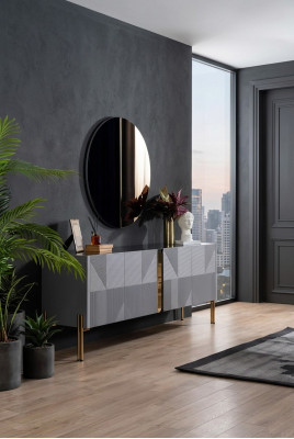 Sideboard Spigel Set Italienesch Stil 2stéck. Stuff Holzkabinett Schrack