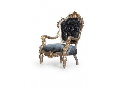Luxuriéise Fautteuil Luxus Polster Textil 1-Platz Polstersëtz Einsitzer Wunnzëmmer