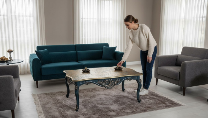 Kaffisdësch Niewendëscher Wunnzëmmer Luxus Couchdësch Design Holz