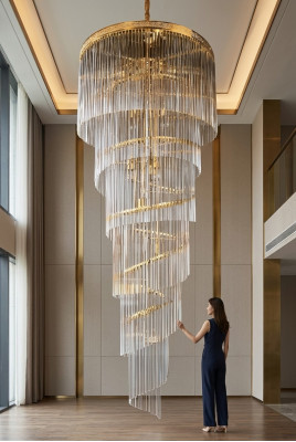 Krounliichter Plafongsluucht nei Designer Luucht Luxus Wunnzëmmer Modern