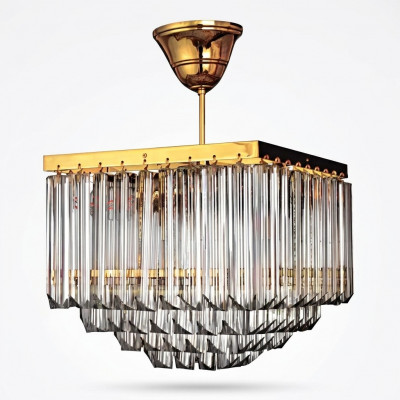Wunnzëmmer Krounliichter Kristall Luxus Plafong Nei Stil Modern Gold