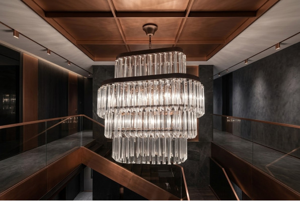 Krichluuch Wohnzimmer Plafong Luxus Design Kristall nei gro Modern