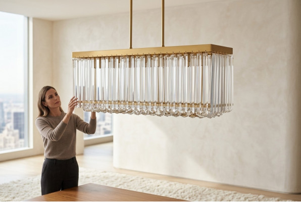 Krounluucht Stil Modern Luuchten Plafongsliicht nei Wunnzëmmer Gold