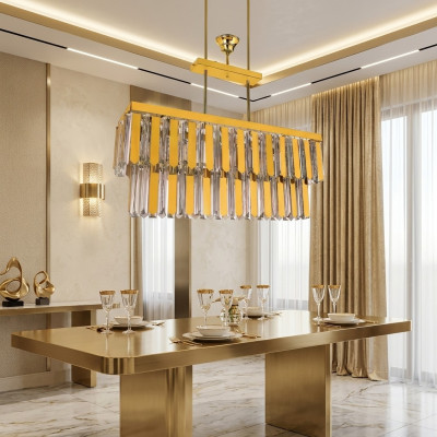 Krounluucht Plafongsliicht Designer Luucht Luuchten Wunnzëmmer Gold