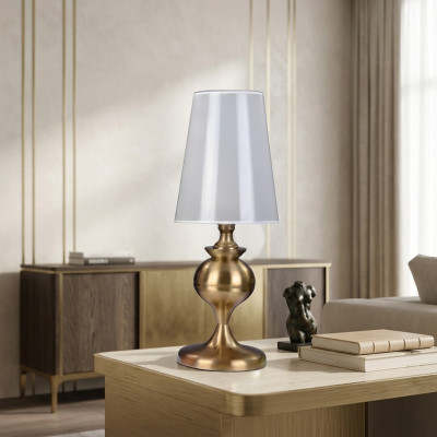 Dëschlampe wäiss Luxus Miwwelen Kolonialstil Modern neie Wunnzëmmer