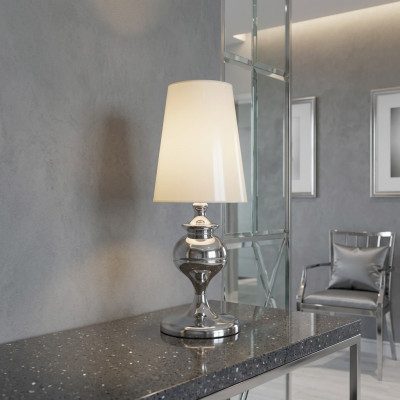 Design Dëschlampe Wunnzëmmer Dësch Luuchten Beliichtung nei wäiss Luxus