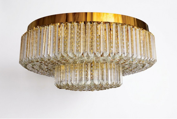 Lüster Plafongs Luucht Luxus Ronn Luster Luucht Gold Luuchten