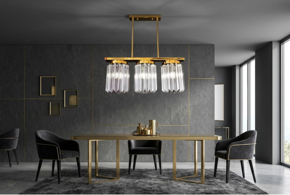 Moderne grouss Kristall-Gold-Kronleuchter Plafong Hänlich fir Wunnzëmmer