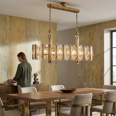 Lüster Modern Plafonnièren Wunnzëmmer Kristall Schlofzëmmer