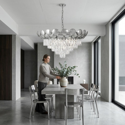 Krounluucht Plafongslampe Plafongsliicht Lampe Beliichtung Wunnzëmmer Luucht