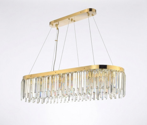 Kronleuchter Kristall Luxus Gold Pendele Häng Luucht Luucht Wunnzëmmer