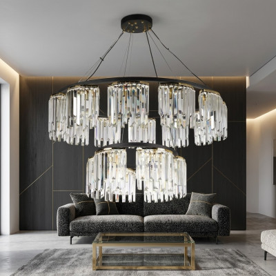 Luuchten Kronleuchter Plafongsbeleuchtung Modern Ronn Luucht Kristalldesign