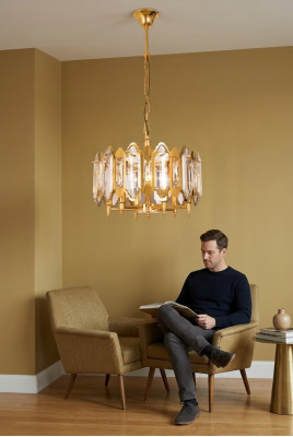 Kronleuchter Wunnzëmmer Stil Moderne Luucht Gold Schlofkummer Luxus