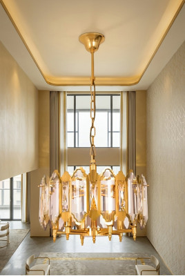 Kronleuchter Wunnzëmmer Stil Moderne Luucht Gold Schlofkummer Luxus