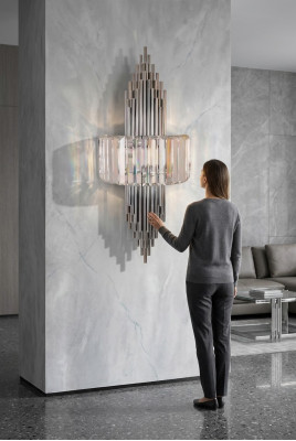 Design Wandlampe Luxus Wandleuchte Luucht Luucht Wandluuchten Kristall