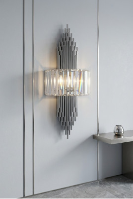 Design Wandlampe Luxus Wandleuchte Luucht Luucht Wandluuchten Kristall
