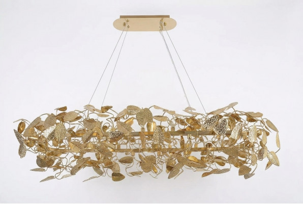 Déckenlampe Gold Wunnzëmmer Hänkeluucht Déckenlampe Material Bronze