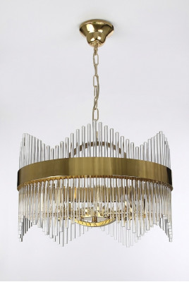 Plafongsliichter Stil Modern Wunnzëmmer Plafongsliicht Glas nei Gold