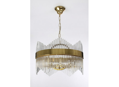 Plafongsliichter Stil Modern Wunnzëmmer Plafongsliicht Glas nei Gold