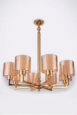 Lüster Stil Modern Plafongslicht schéin Luucht Gold nei Luxus