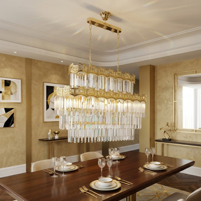 Kronleuchter Modern Gold Hängeleuchte Pendel Wunnzëmmer Luxus