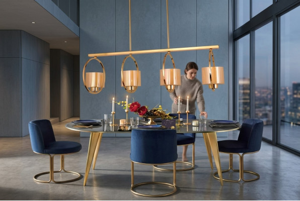 Plafongsliicht Plafongsliichter Lampe Luuchte Luuster Glas Luxus Iesszëmmer