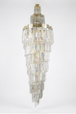 Kronleuchter Plafongsliichter Luxus Design Kristall Luucht Wunnzëmmer Luucht Gold
