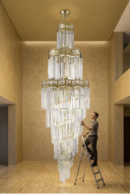 Krounluucht Luxus Design Kristall Wunnzëmmer Stil Moderner Luucht