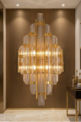 Wandleuchte Design Korridor Luuchten Wohnzimmer Luxus nei Gold