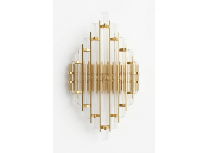 Wandluucht Crystal Wunnzëmmer Wandlampe Luxus Gold Schlofkummer Stil