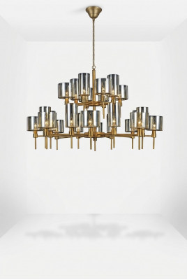 Designlampen 95x120 Lüster schéin Wunnzëmmer Leucht Luxus Luster Glas