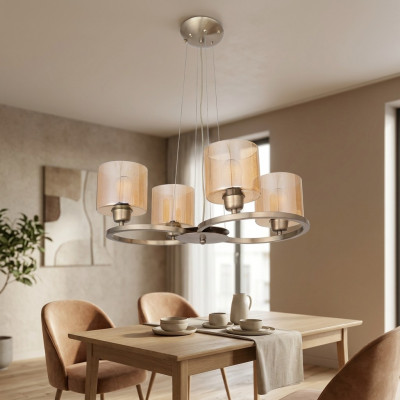 Plafongslampe Modern Glas Plafong Hänkeplafong Wunnzëmmer Hänkend Neit