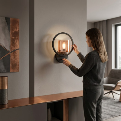Wannd-Luucht Design Korridor Luuchten Wunnzëmmer Luxus Lüster Glas Modern