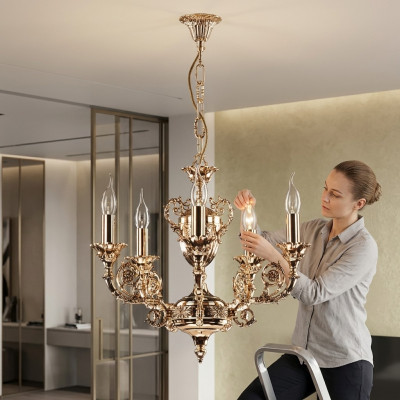 Plafongslampe klassesch Lüster Luucht Lampe Wunnzëmmer Luxus Plafongsampen
