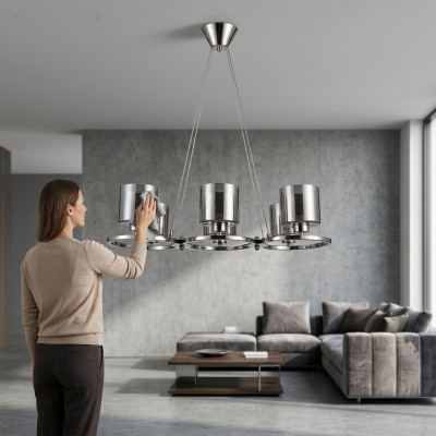 Plafongsliichter Luxus Schéinen Plafong Luuster Glas Wunnzëmmer