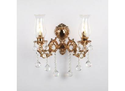 Wandleuchte Wohnzimmer Luxus Gold Schlofkummer Modern Luster Kristall