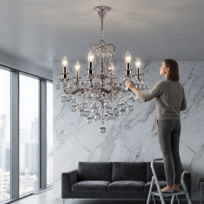Lüstere Kristall Plafongsliicht Lampe Hänkeliicht Wunnzëmmer