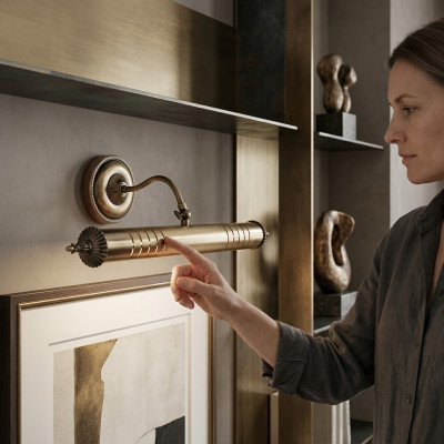 Wandleuchte Biller Luucht Design Lampe Bildluuchten Luxus Spigel Luucht