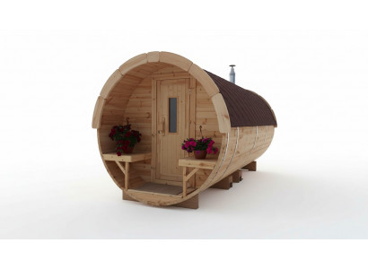 Sauna Saunafaass Outdoor Gaardesauna 590 x Ø 2,27 m Saunafaass Bausazt