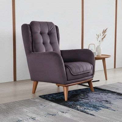 Chesterfield Still Relax Club Sofa Einsëtzer Couch Polster Miwwelen Braun