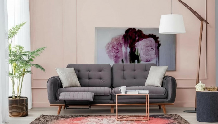 Dreiplazeg Sofa Couch Polstermiwwele Multifunktioun Couchen Sofas 216cm