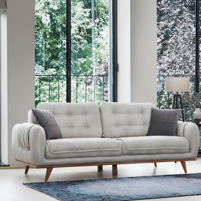 Grau Canapé Sofa Wunnzëmmer Canapéë Polstermiwwele Drësëtzeger Sofas